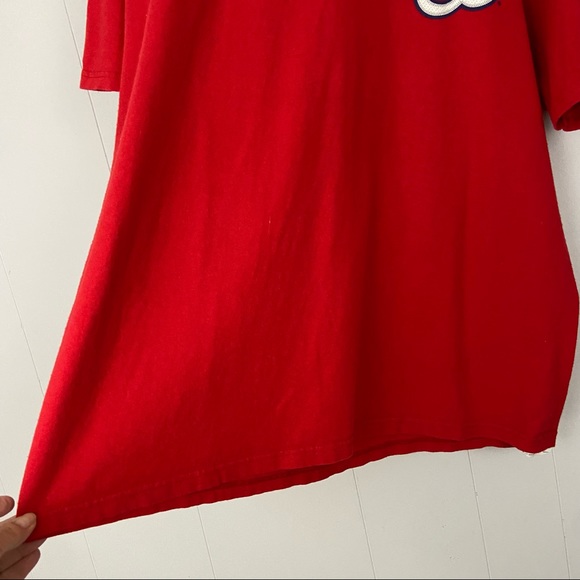 Washington Nationals MLB Jayson Werth #28 Red T Shirt Crew Neck Mens XL BASEBALL - Picture 4 of 12